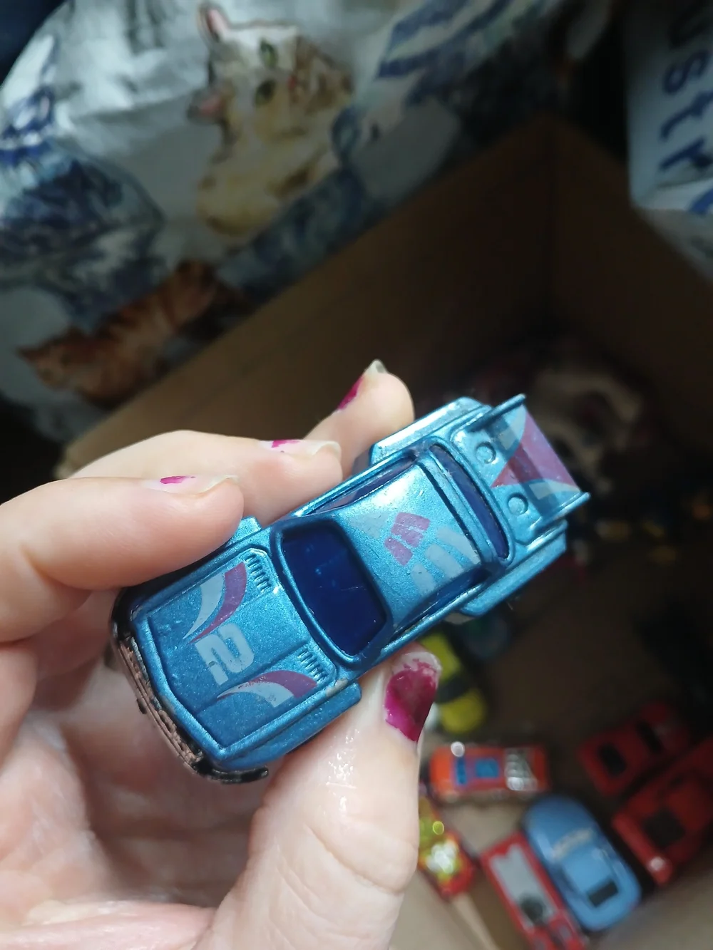 1980s Summer Marz Karz BMW 3.5 CSL S8004 die-cast toy car in blue.